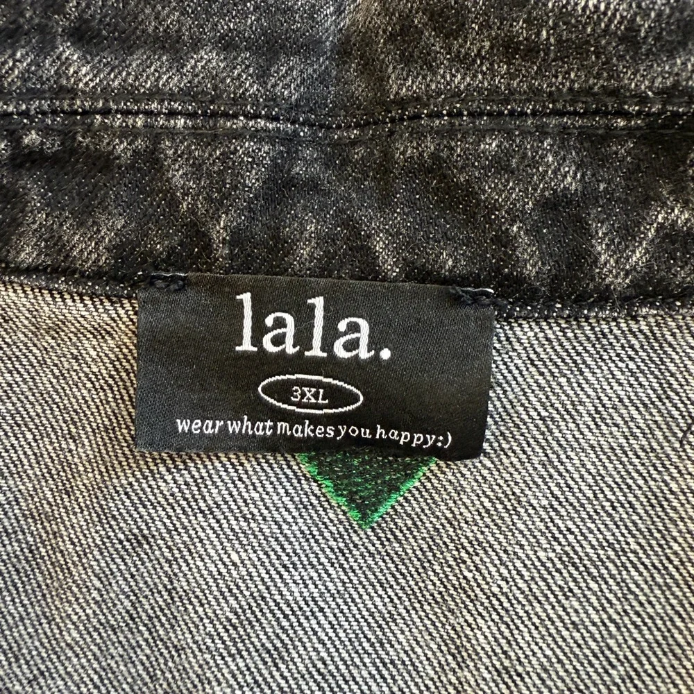 Dressed in Lala Alien Black Denim Jacket (3X) - Picture 6 of 6